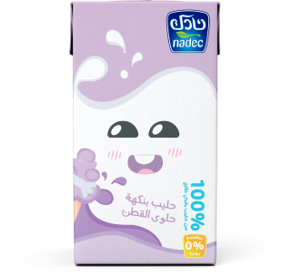حليب بنكهة حلوى القطن 125 مل