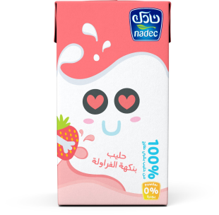 حليب طويل الأجل بنكهة الفراولة 125 مل