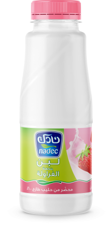 لبن بنكهة الفراولة 340 مل